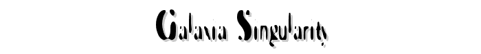 Galaxia Singularity font